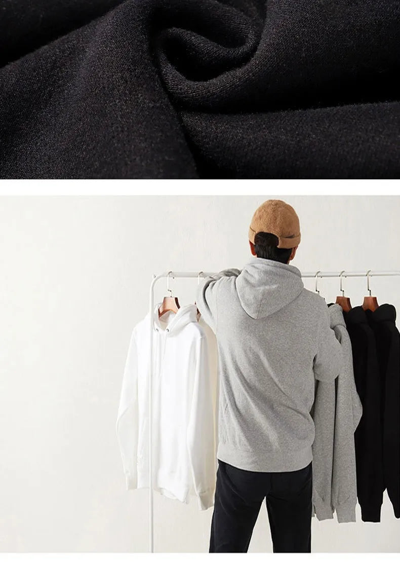 Men Hooded Biker Pullover. Hoody Warm Male Hip Hop Sportswear.