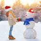 Christmas Santa Hat – Long Plush Holiday Hat for Adults & Kids