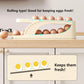 Auto-Roll Double-Layer Egg Holder for Fridge – Space-Saving Dispenser Eggs