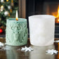 Christmas Tree Carving Pattern Cylindrical Candle 3D Silicone Mold Reindeer Snowflake Cylindrical Elk Candle Mold