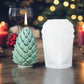 Christmas Tree Carving Pattern Cylindrical Candle 3D Silicone Mold Reindeer Snowflake Cylindrical Elk Candle Mold