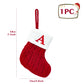 Christmas Socks Knitting Snowflake Letter Stocking Christmas Decoration For Home Xmas Tree Ornament Gift