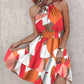 Sexy Backless Printed Mini Dress for Women – Summer Party Style