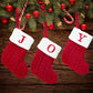 Christmas Socks Knitting Snowflake Letter Stocking Christmas Decoration For Home Xmas Tree Ornament Gift