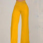 Summer wide leg trousers with high waist