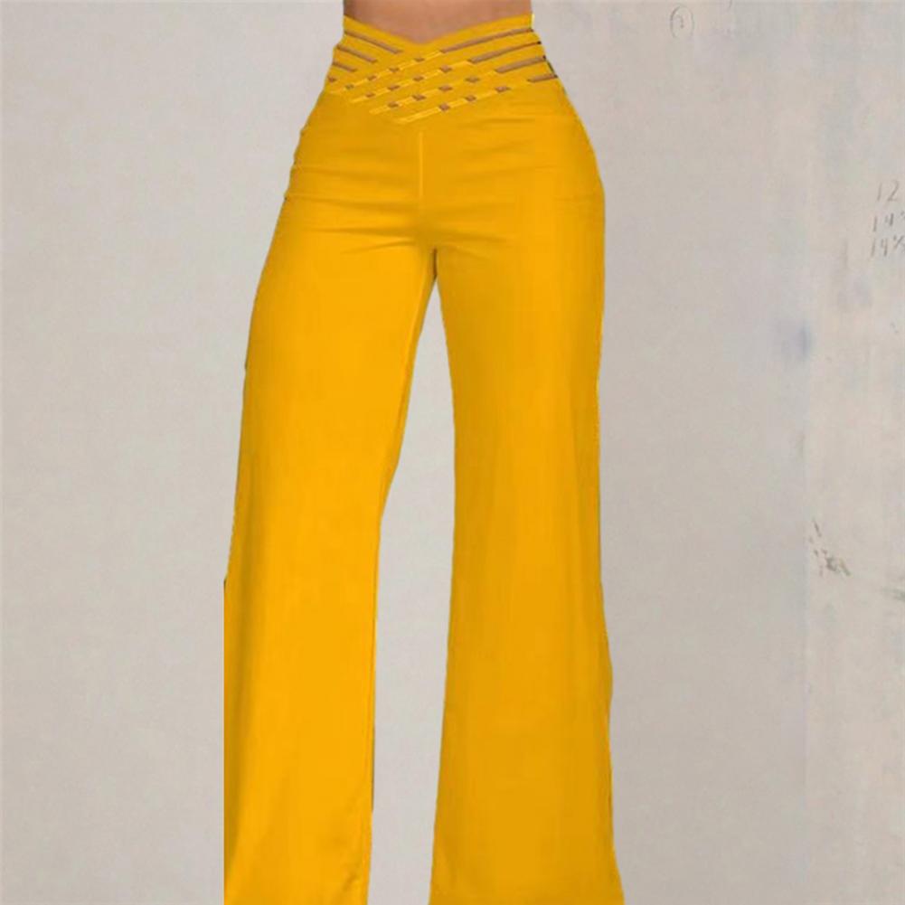 Summer wide leg trousers with high waist