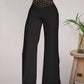 Summer wide leg trousers with high waist