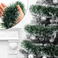 Green and White Christmas tinsel from 2 to 20 meters. For decorating a room or a Christmas tree.