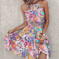 Sexy Backless Printed Mini Dress for Women – Summer Party Style