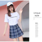 Spring And Summer Jk White A-line New Korean Version High Waist Short Skirt