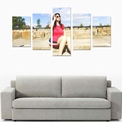 Canvas Wall Art Prints (No Frame) 5-Pieces/Set C